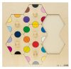 gileduc puzzles pcs hexagoneàboutons couleurs